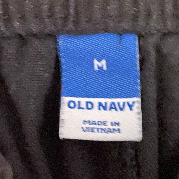 Old Navy Black Linen Blend  Pants with Relaxed Fit - Picture 2 of 4